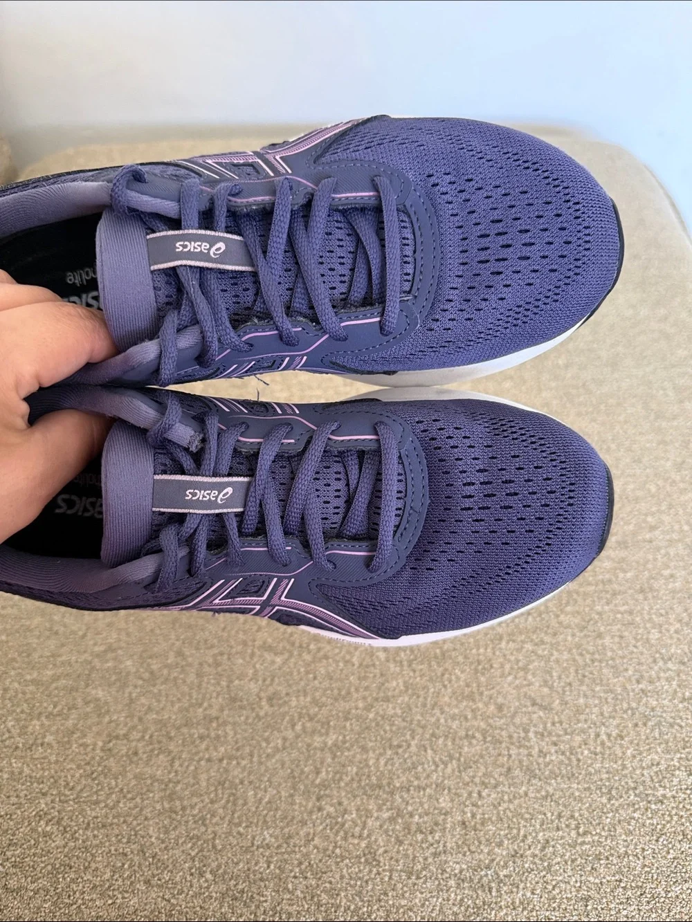 ASICS AMPLIFOAM +GEL CONTEND 9 WOMENS SZ 8 RUNNING WALKING SNEAKERS